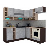 Bucatarie de Colt COSSY NEW 180-200 DR. Wenge / Decor 4298